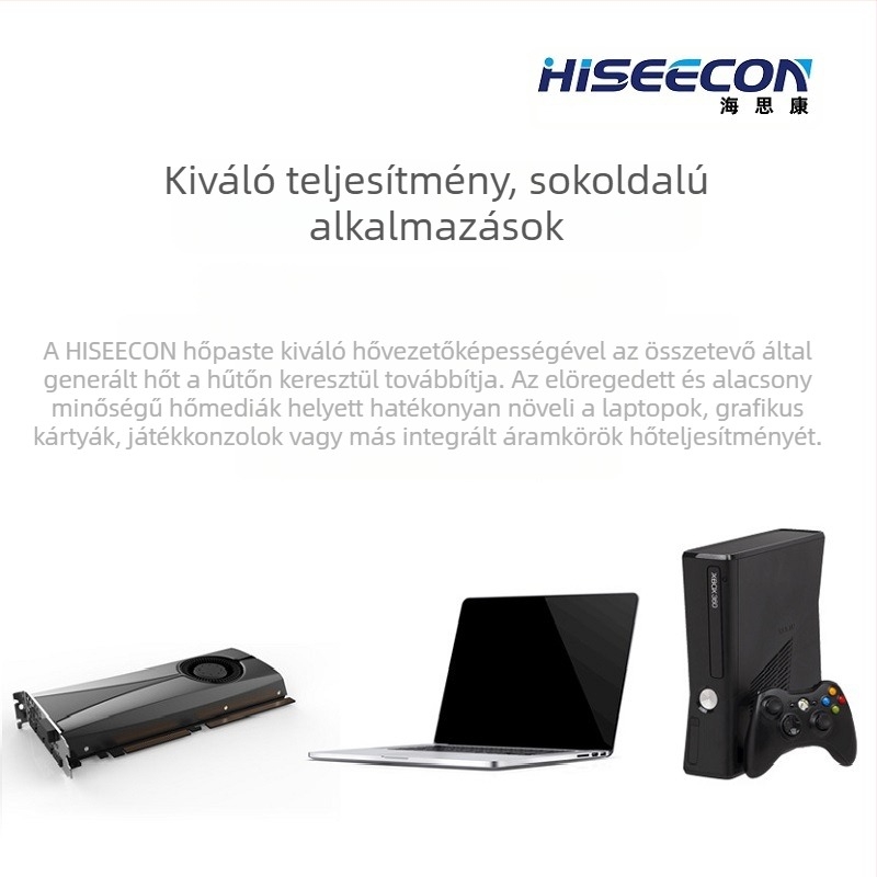 Haisikang CPU/GPU szilikon hőpad, modell 01, tartós, nem vezető, könnyen használható, 2024-es megjelenés