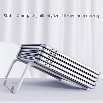 Asztali típusú laptopállvány, nylon + üvegszál, hűtés