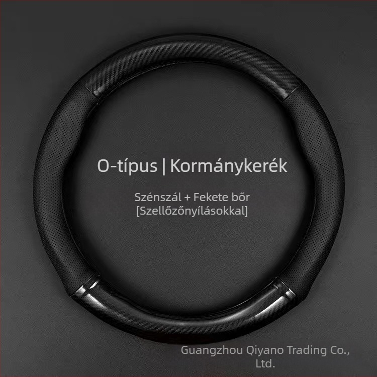  Ultra vékony kormánykerék-fedő, D-típusú csúszásmentes, izzadság-abszorbáló, univerzális minden évszakhoz, szintetikus rost felület