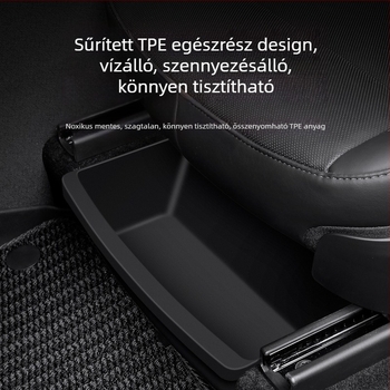 Tesla Model Y ülés alatti tárolódoboz — vízálló műanyag szervező az ülés aljához