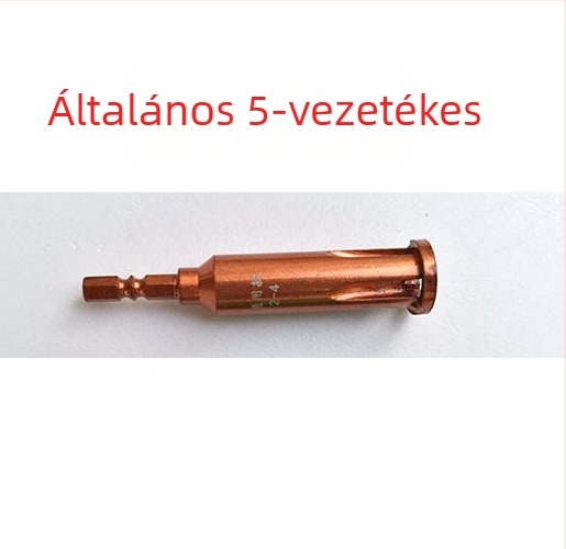 1/4 hüvelykes hatszögletű bittartó automatikus vezetékleválasztóval és tekercselő eszközzel, szénacél, penge átmérője 6,3 mm