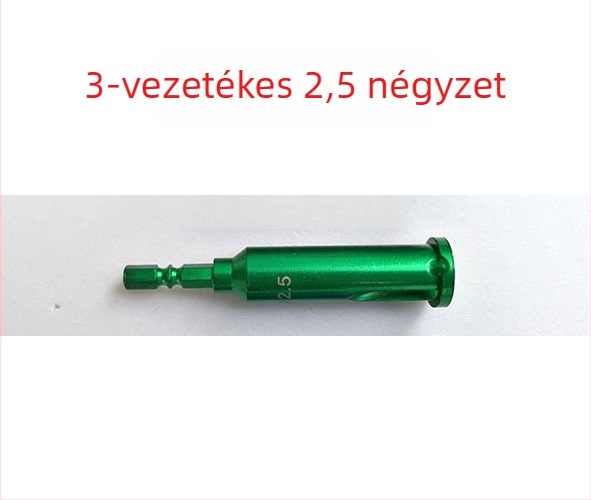 1/4 hüvelykes hatszögletű bittartó automatikus vezetékleválasztóval és tekercselő eszközzel, szénacél, penge átmérője 6,3 mm