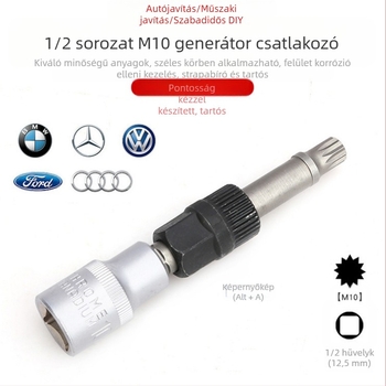 Generátor szíjtárcsa eltávolító eszköz - kompatibilis VW, Audi A6, BMW, Ford - Tartalmaz kulcsot