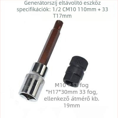 Generátor szíjtárcsa eltávolító eszköz - kompatibilis VW, Audi A6, BMW, Ford - Tartalmaz kulcsot