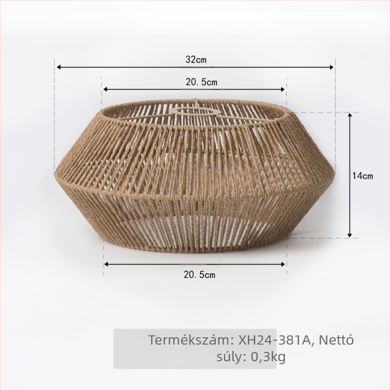 Függő lámpabura papírból, modell XH24-381, anyag: papír, 5 mm vastagság, alkalmas hálószobára, előszobára, étterembe, bárba, kávézóba és hotelbe.