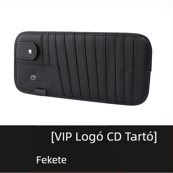 Autó tároló táska CD-doboz és kártyatartóval – Linda, 9 részes készlet