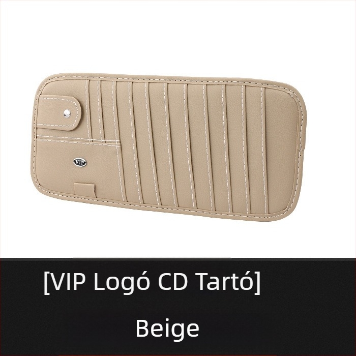 Autó tároló táska CD-doboz és kártyatartóval – Linda, 9 részes készlet