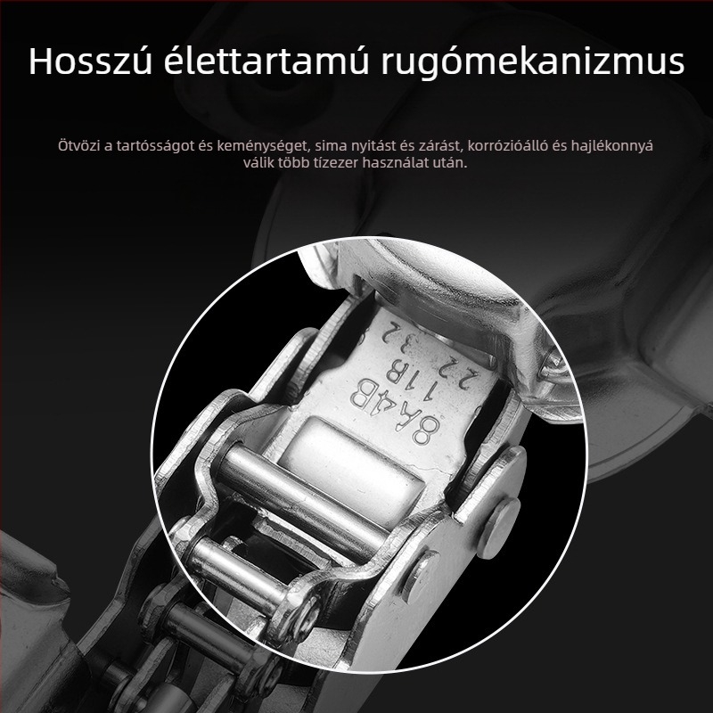 Kétfokozatú csillapított zsanér szekrény- és garderobajtókhoz, Baosteel hemp fabric anyaggal, elektroplakált felülettel