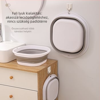 Összecsukható PP mosóedény, hordozható, többfunkciós, 520 g, csomagolás 50 db, 2017 őszén került piacra