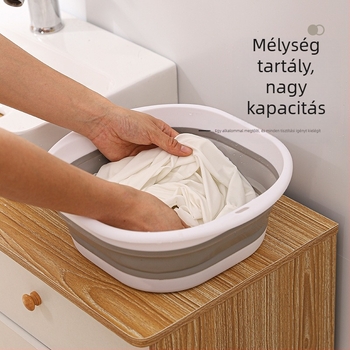 Összecsukható PP mosóedény, hordozható, többfunkciós, 520 g, csomagolás 50 db, 2017 őszén került piacra