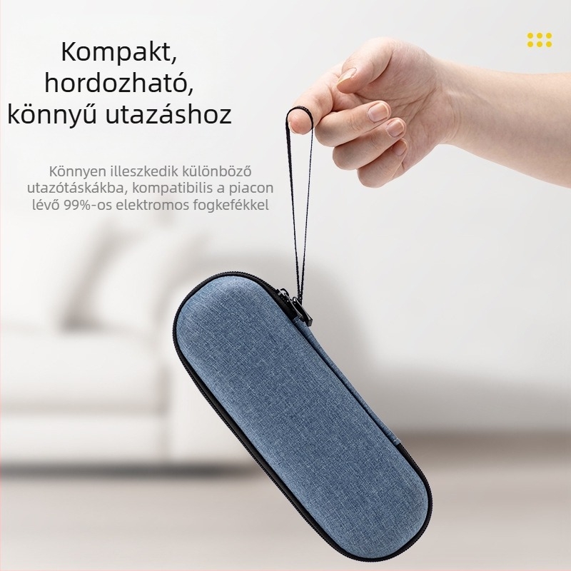 EVA tároló tok elektromos fogkeféhez – ütésálló, zuhanásálló, karcolásálló, vízálló, univerzális utazáshoz иs otthoni használathoz