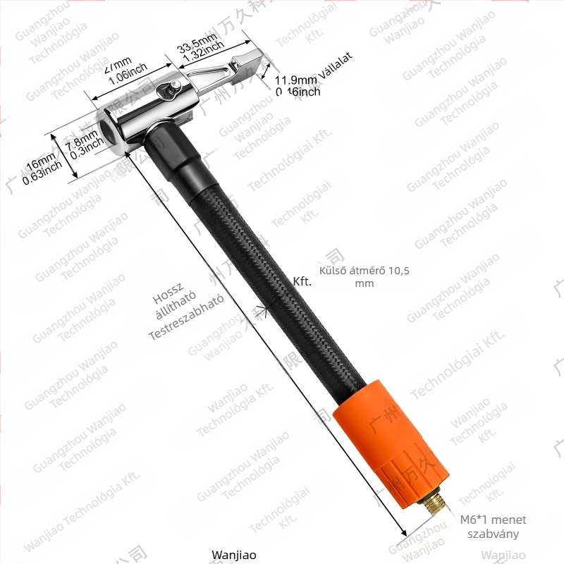 Autóba szerelt légpumpa 180W, egyhengeres, digitális kijelző, világítás, több mint 20 perc üzemidő