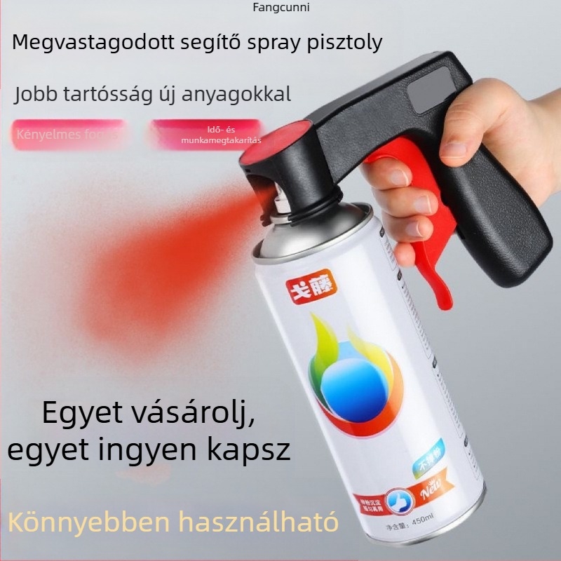 Hordozható festékszóró eszköz kézi fogantyúval, permetező tartállyal és fúvókával — 5 kulcsfontosságú specifikáció: maximális nyomás, maximális permetléáramlás, optimális permetezési távolság, permetezési szélesség, teljes súly