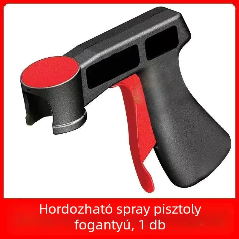 Hordozható festékszóró eszköz kézi fogantyúval, permetező tartállyal és fúvókával — 5 kulcsfontosságú specifikáció: maximális nyomás, maximális permetléáramlás, optimális permetezési távolság, permetezési szélesség, teljes súly