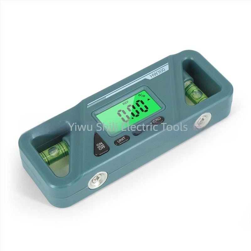 Solid digitális inklinométer szintmérővel, szögmérővel és vízszintes vonalzóval