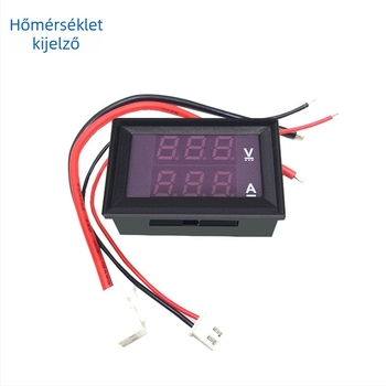 ZY LED DC kettős kijelzős feszültség- és áramerősségmérő (DC 7–100 V, 10/50/100 A)