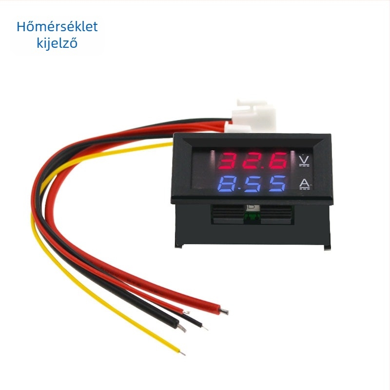 ZY LED DC kettős kijelzős feszültség- és áramerősségmérő (DC 7–100 V, 10/50/100 A)