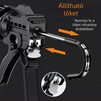 Silikon tömítőpisztoly, alumíniumötvözet test, tömeg 0,7 kg, sorozat: tömítőpisztoly