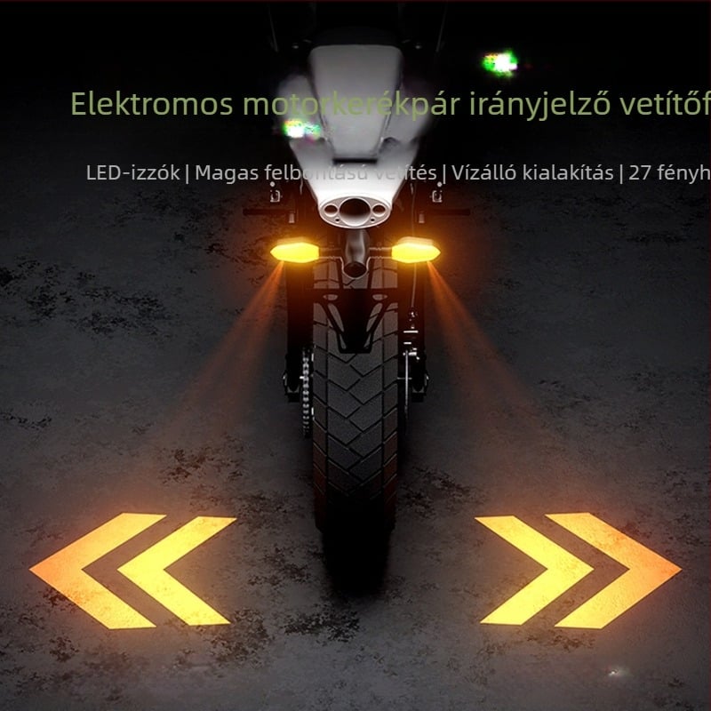 LED motorkerékpár irányjelző vetítő lámpa elektromos motorhoz, 9.5W 12V, Típus a.b irányjelző, élettartam 30000h