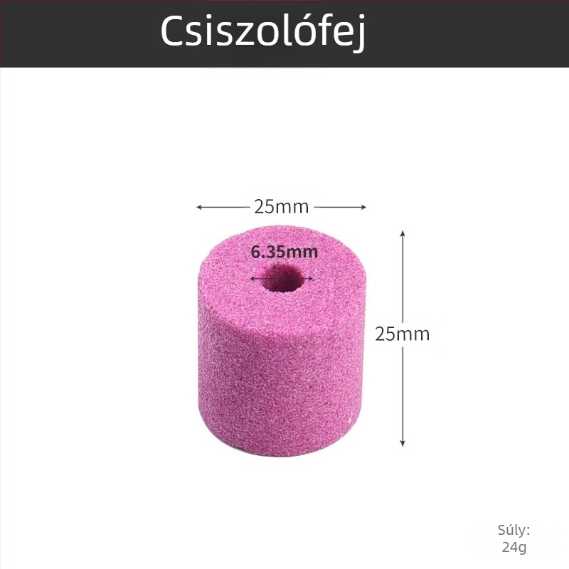 Hordozható fúrócsiszoló eszköz, hengeres fej, ABS fém szerkezet, modell 25×25, alkalmazás: csiszolófej
