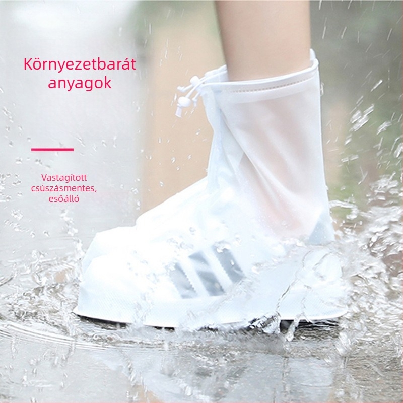 Uniszex esőcsizmák, vízálló, csúszásmentes, vastagított és kopásálló, magas szárú, PVC/Szilikon