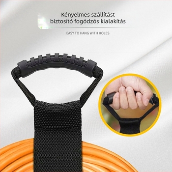 Nagy teherbírású kábel- és csőtároló pánt fogantyúval | Nylon | Maximális teherbírás 20 kg | Stílus D | Testreszabható