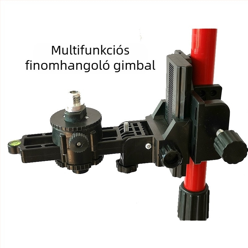 Többfunkciós pan-tilt szintező mechanizmus teleszkópos rúddal, infravörös alap és 360°-os forgó tartóval