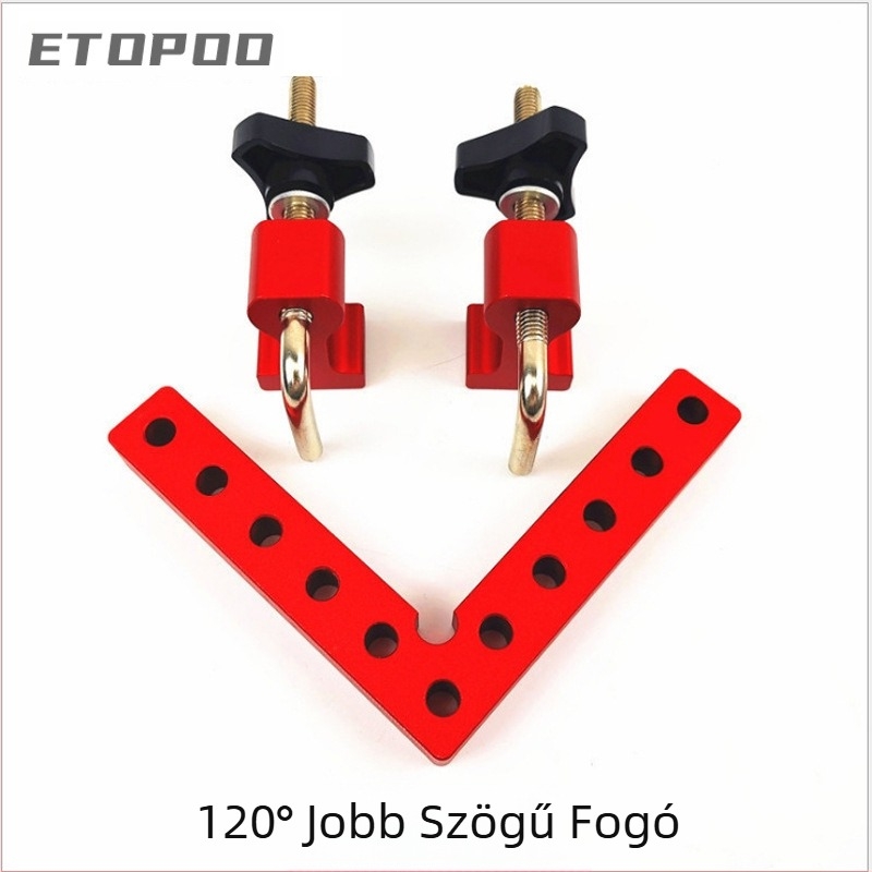 Faipari derékszögmérő és pozicionáló blokk, alumíniumötvözet, 140 mm tartomány, 1 mm pontosság