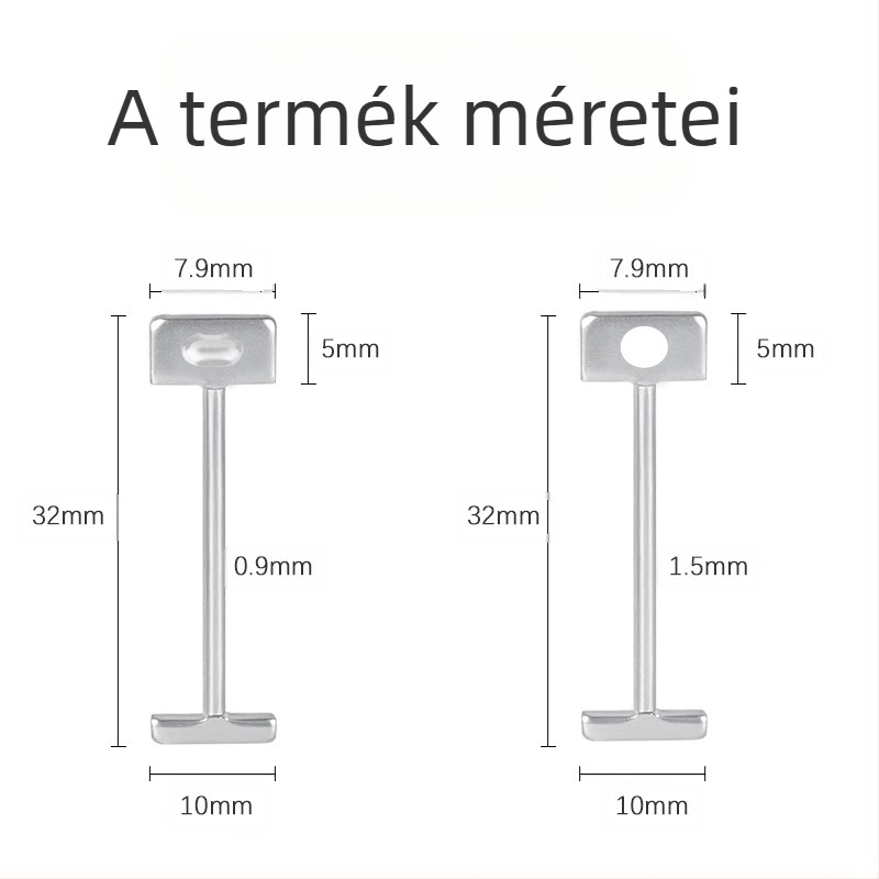 Csempe szintező rendszer cserélhető acél tűvel, T-pinnel és újrahasználható klipekkel