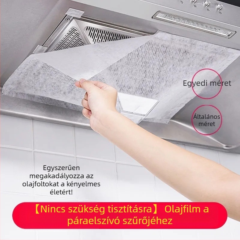 Zsírtaszító szűrőpapír a páraelszívóhoz (nem szövött anyag; 150 csomag)