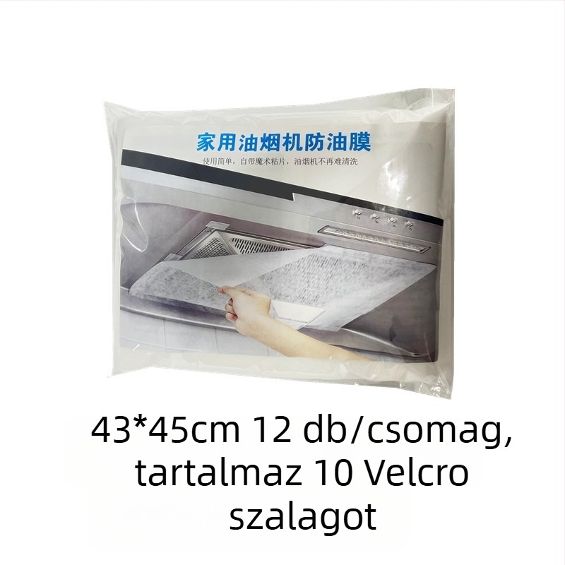 Zsírtaszító szűrőpapír a páraelszívóhoz (nem szövött anyag; 150 csomag)