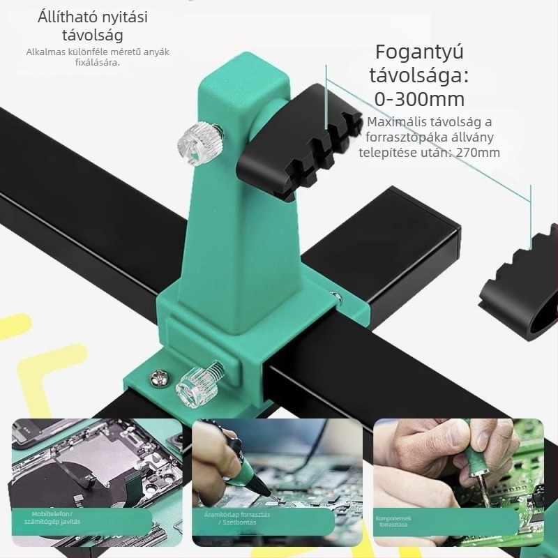 JCD PCB hegesztési segédeszköz – harmadik kéz huzalhoz, állítható tartóval