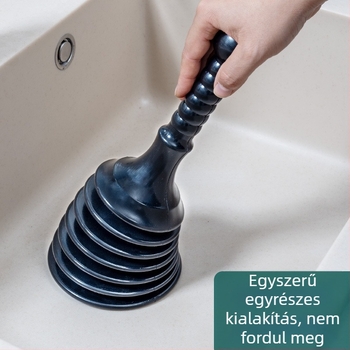 PVC csatornatisztító eszköz – otthoni használatra, Square Horse márka; konyhához, WC-hez, mosogatóhoz, kádhoz és padlólefolyóhoz