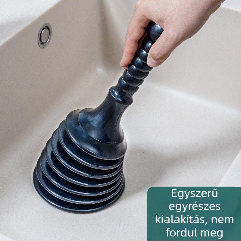 PVC csatornatisztító eszköz – otthoni használatra, Square Horse márka; konyhához, WC-hez, mosogatóhoz, kádhoz és padlólefolyóhoz