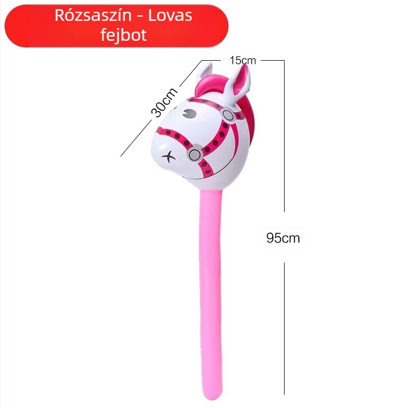 Felfújható kalapács gyerekeknek, PVC anyagú műanyag játék, 4–6 éveseknek megfelelő, csomagolás Opp bag