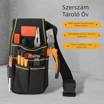 Többszintű szerszámtáska övre, állítható derék, masszív és kopásálló, ipari szintű szerszámkészlet