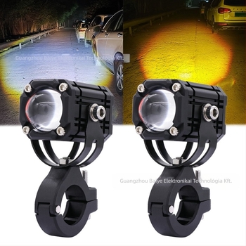 Motorkerékpár LED Devil Eye Reflektor - Test alumínium+PC, 30W, 9-80V, 5000LM