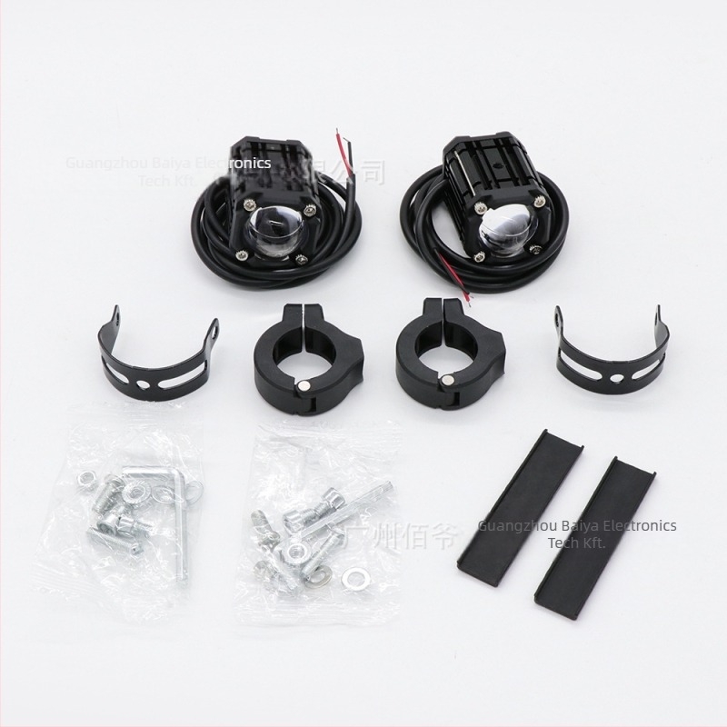 Motorkerékpár LED Devil Eye Reflektor - Test alumínium+PC, 30W, 9-80V, 5000LM