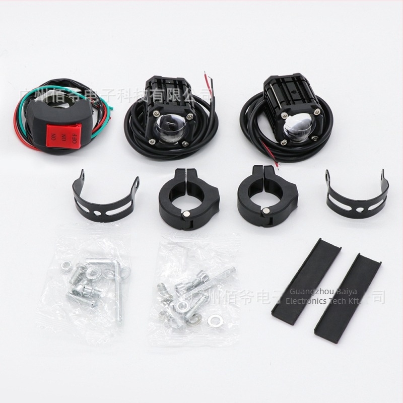 Motorkerékpár LED Devil Eye Reflektor - Test alumínium+PC, 30W, 9-80V, 5000LM