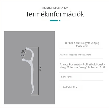 Polimer fogselyem-pálca, egyszer használható, több mint 300 darab, dobozban 30 csomag