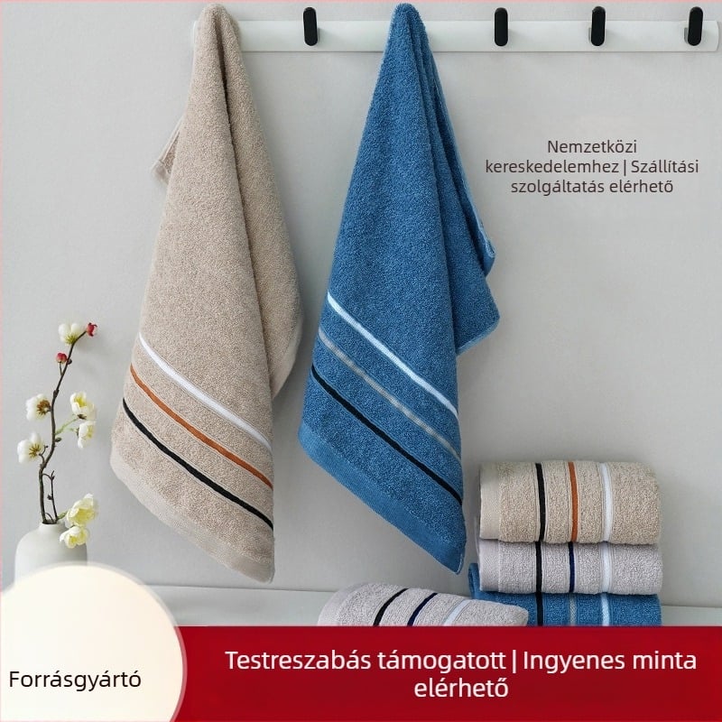 Arc- és háztartási törölköző – poliészter-pamut keverék, 14 szál, 100–120 g, testreszabható