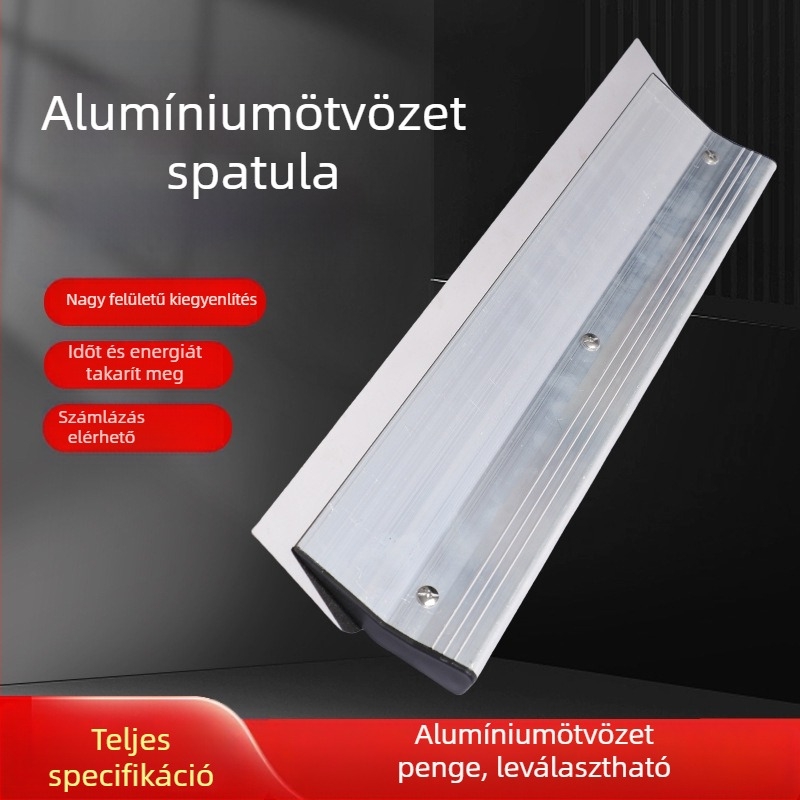 Glettelő spatula alumínium-ötvözetből falak simításához — Ruida, Putty scraper modell, otthoni dekorációs eszköz