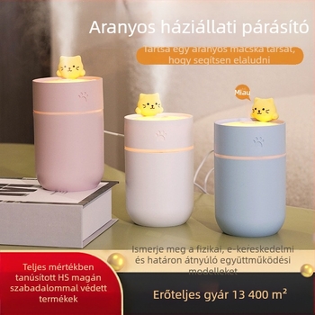 Otthoni párásító, USB tápegység, tartály ≤0,5 L, 10–20 m² lefedettség, 1 ködkiárat, időzítő 2–8 óra