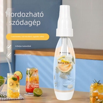 Háztartási szódás készülék, modell qsj001, otthoni használatra, 1000 ml kapacitás, push-button vezérlés, forgó pumpálás
