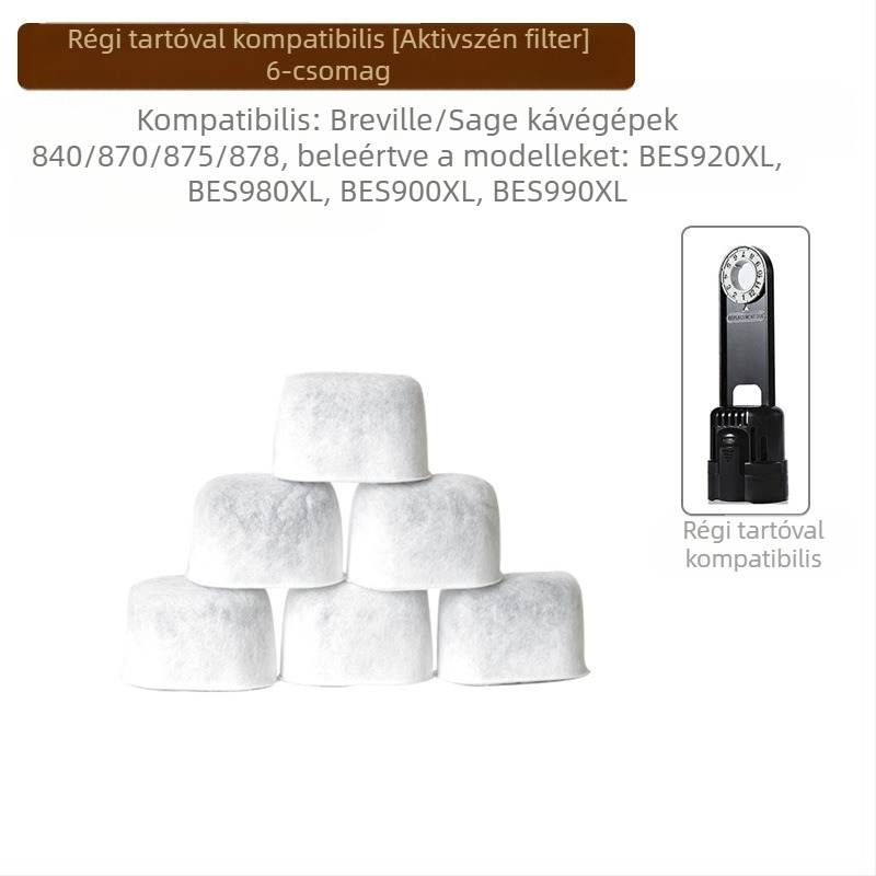 Breville Sage kávéfőző víztartályának aktív szénszűrő eleme műanyag házban (modellek 870/875/878/880)