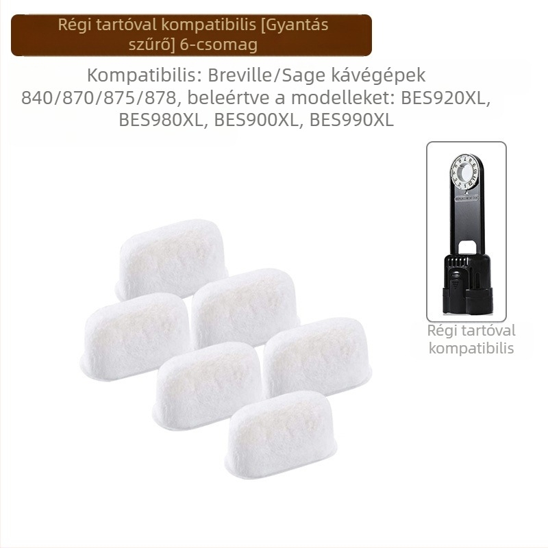Breville Sage kávéfőző víztartályának aktív szénszűrő eleme műanyag házban (modellek 870/875/878/880)