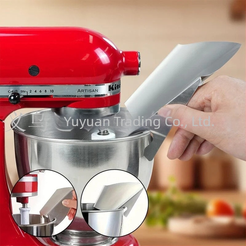 Rozsdamentes acél öntő pajzs álló mixerhez, modern minimalista dizájn