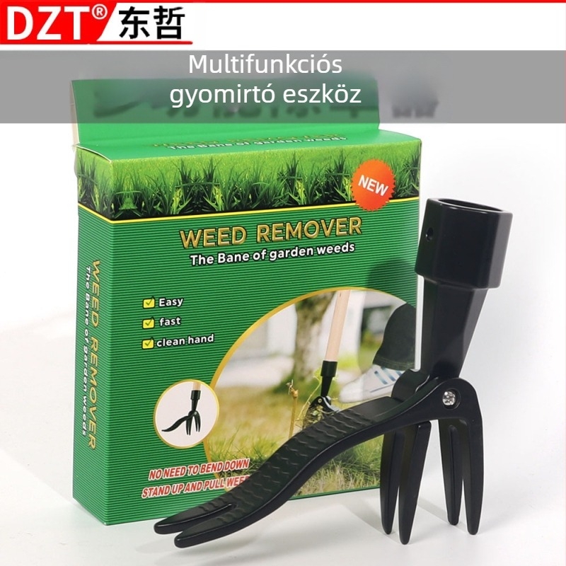 DZT Álló gyomirtó eszköz kerthez – kiemelés gyökérrel, kézi működés, ergonómikus, hajlás nélkül