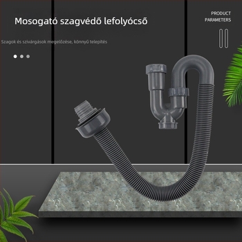 S-bend szagtalanító szennyvízcső | Modell: S-bend deodorant sewer pipe; Anyag: PP; Forma: S Bend; Márka: Ruiquan