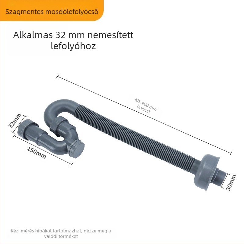 S-bend szagtalanító szennyvízcső | Modell: S-bend deodorant sewer pipe; Anyag: PP; Forma: S Bend; Márka: Ruiquan